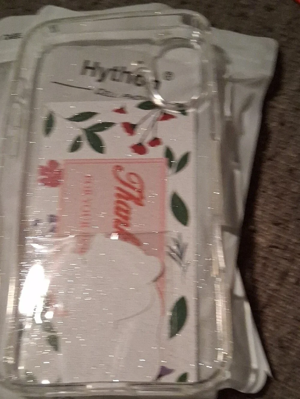 Hython iPhone 16 Clear Case with Sparkle Cover